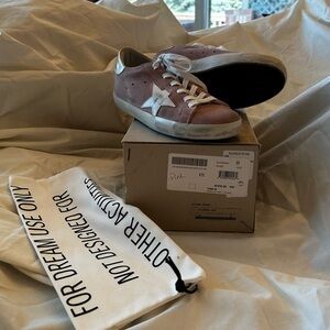 Golden Goose pink suede sneakers